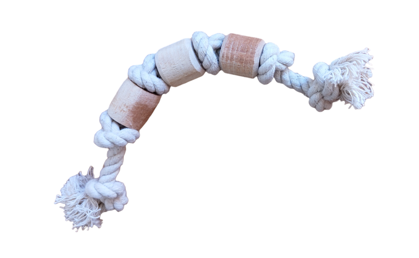 "Sausage" Neem Wood Pet Toy